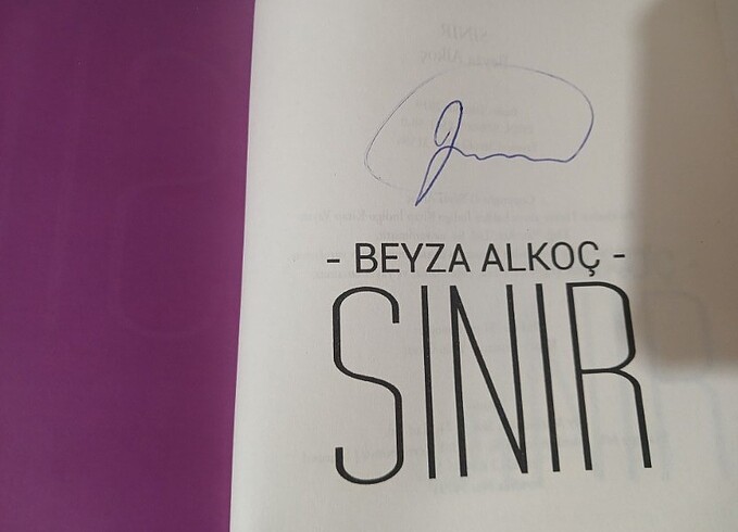  Beden Sınır İmzalı kitap