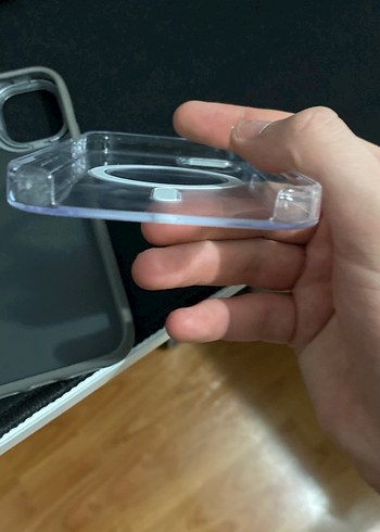 Şeffaf Gri Telefon Kılıfı 2 ADET - Görsel 3