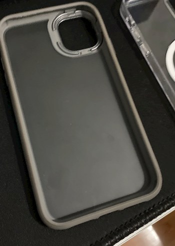 Şeffaf Gri Telefon Kılıfı 2 ADET - Görsel 4