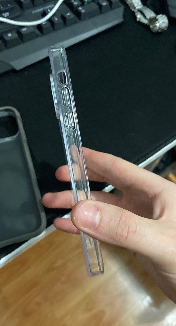 Şeffaf Gri Telefon Kılıfı 2 ADET - Görsel 2