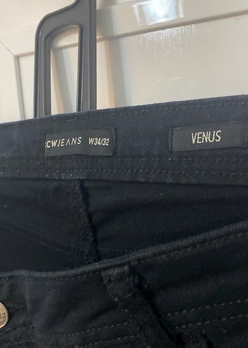 Siyah Kadın Midi Boy Denim Jean - Görsel 2