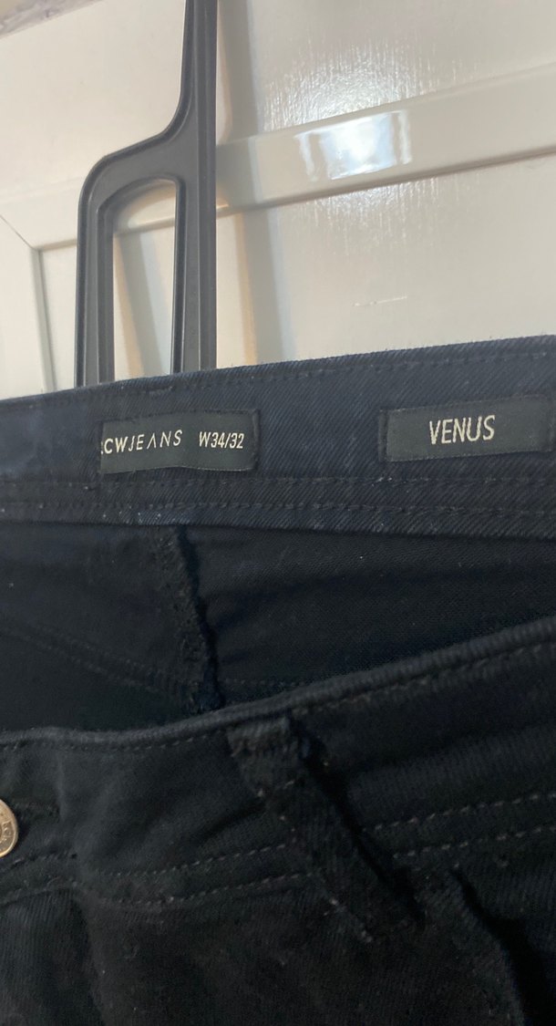 Siyah Kadın Midi Boy Denim Jean - Görsel 2