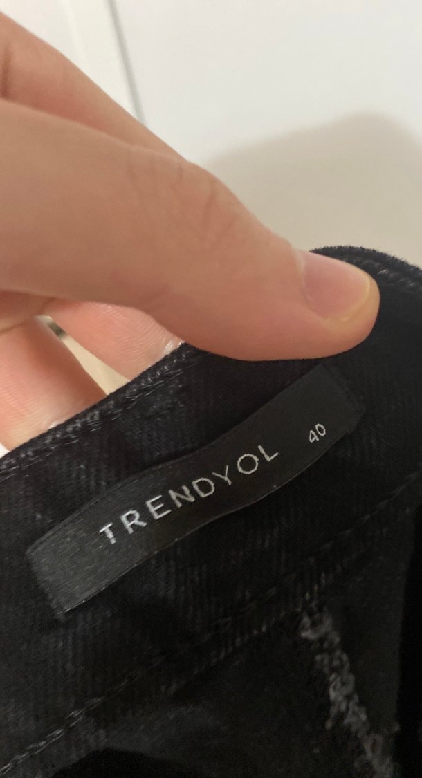 Siyah Kadın Loose Fit Midi Jean - Görsel 2