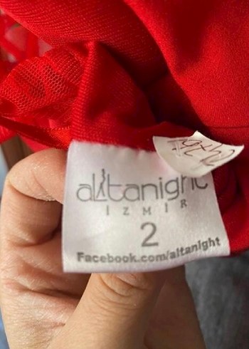 Kırmızı Uzun Drapeli V Yakalı Abiye Elbise - Görsel 4