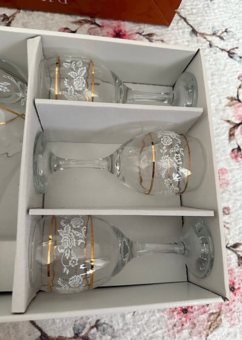 Paşabahçe Altın Detaylı 7 parça Kandilli meşrubat seti - Görsel 8