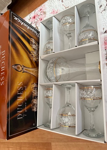 Paşabahçe Altın Detaylı 7 parça Kandilli meşrubat seti - Görsel 3