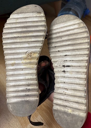 Kadın Bohem Tarzı Tokalı Dolgu Topuk Sandalet - Görsel 4