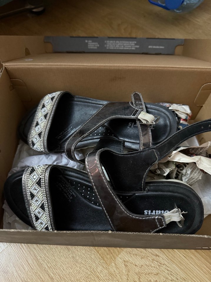 Kadın Bohem Tarzı Tokalı Dolgu Topuk Sandalet - Görsel 5