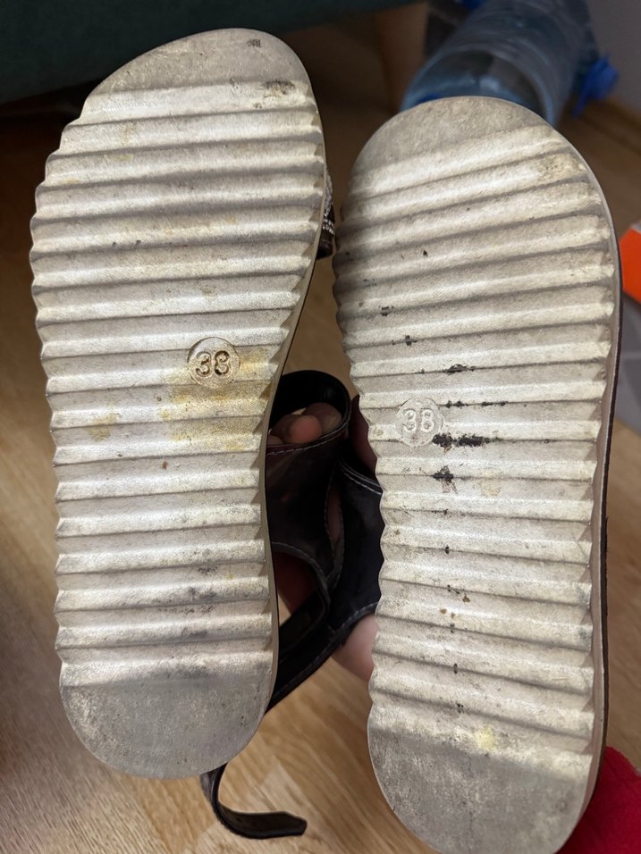 Kadın Bohem Tarzı Tokalı Dolgu Topuk Sandalet - Görsel 4