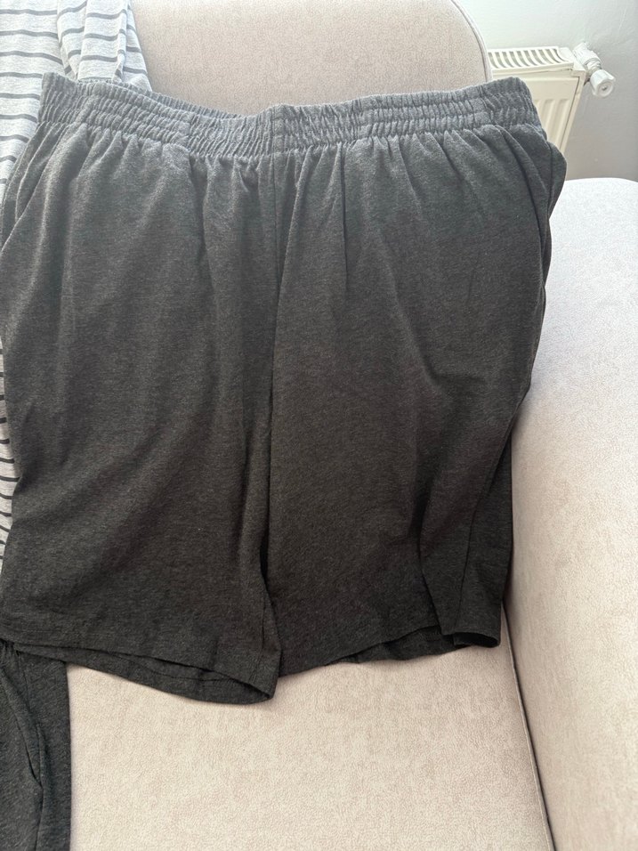 Erkek Gri Rahat Uzun Kollu 3 lü Pijama Takımı - Görsel 2