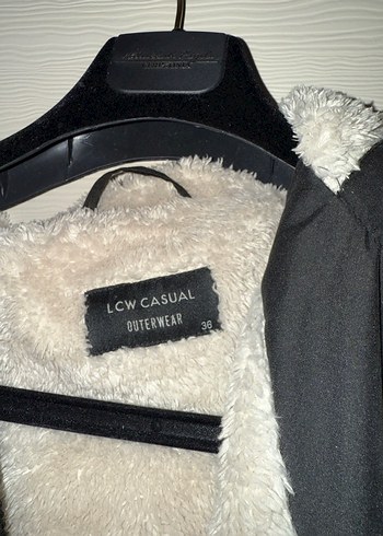 LCW Düğmeli Siyah Kadın Midi Mont - Görsel 2