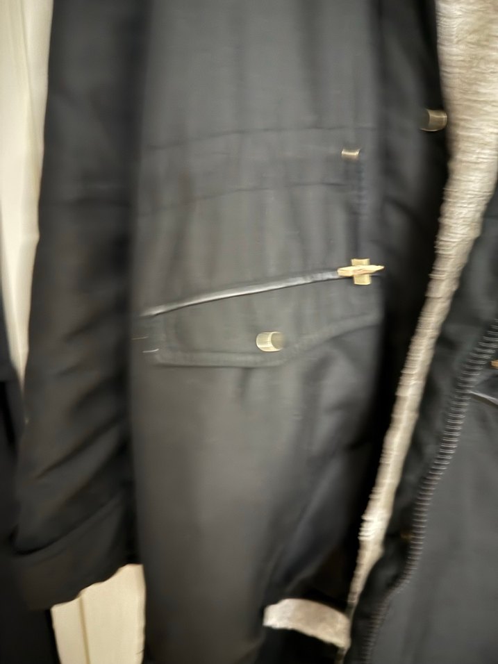 LCW Düğmeli Siyah Kadın Midi Mont - Görsel 5