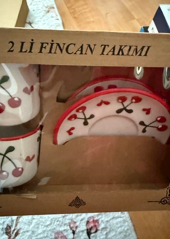 Kiraz Desenli 2'li Fincan Takımı - Görsel 3