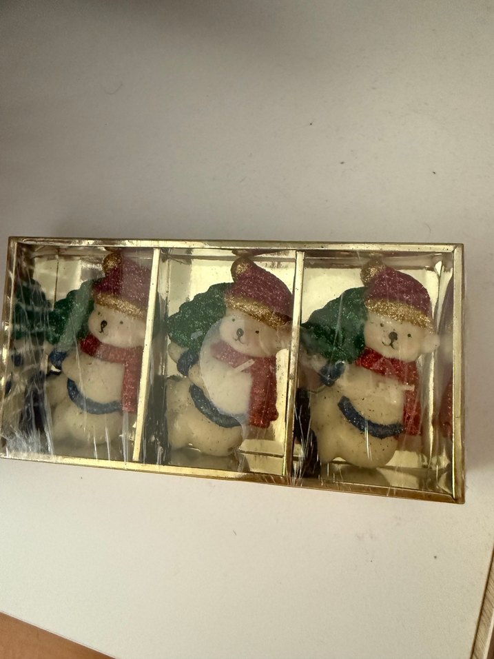 Renkli Kar Küresi Yılbaşı Süsü 3'lü Set mumluk - Görsel 4