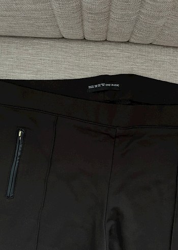 Diğer Kadın Kahverengi Fermuarlı Kumaş Pantolon