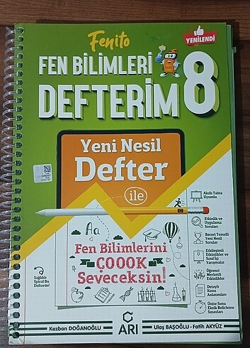 8. Sınıf fen bilimleri defter