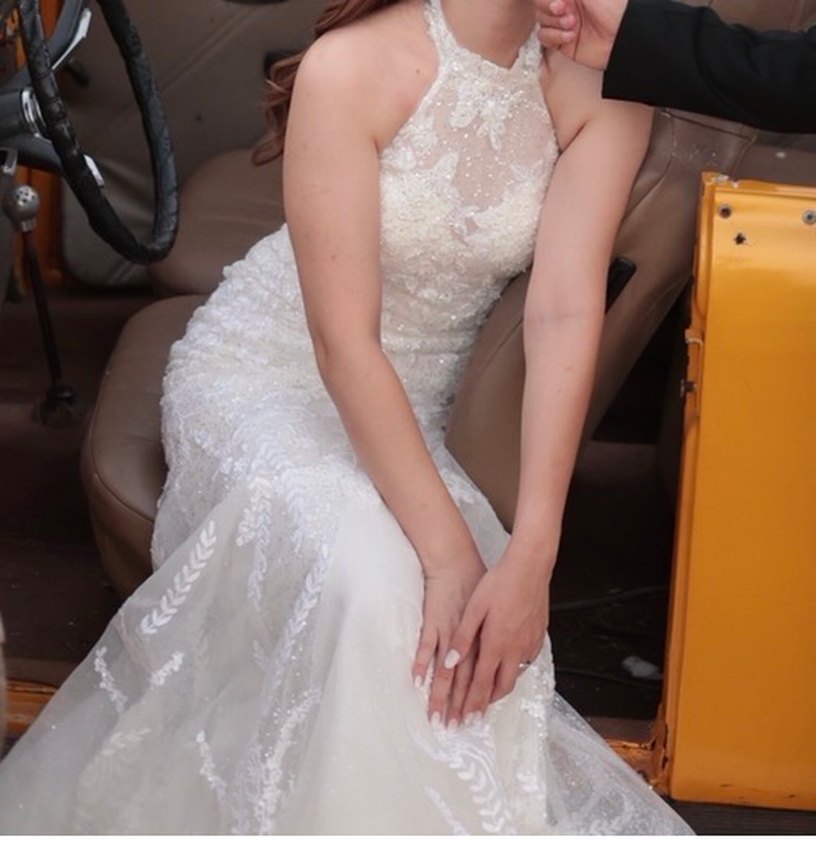 Beyaz Balık Gelinlik Oleg Cassini - Görsel 3