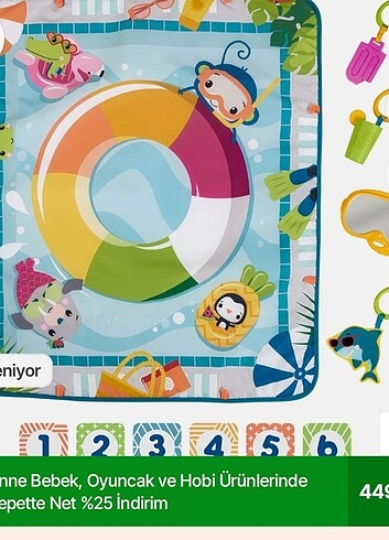 Fisher Price Tummy Time Aktivite Minderi