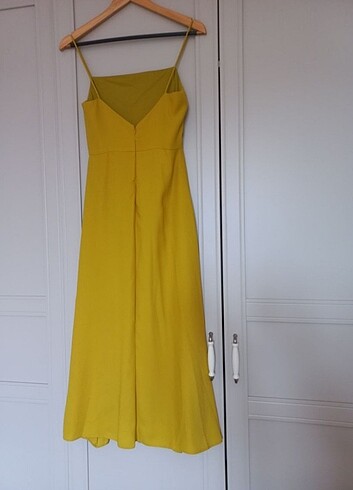 Zarif zamansız yağ yeşili elbise - Görsel 2