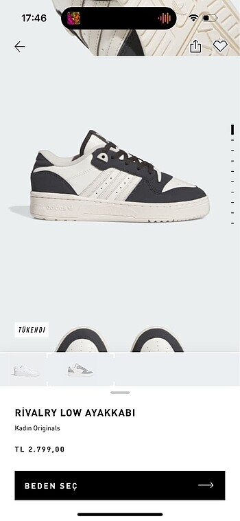 Adidas Adidas RivalyLow 39 numara