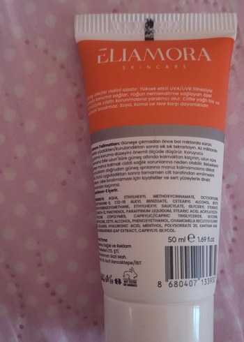 Eliamora SPF 50 Güneş Koruyucu Krem 50 ml - Görsel 2