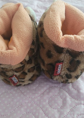 Leopar Desenli Sıcak Terlik - Görsel 4