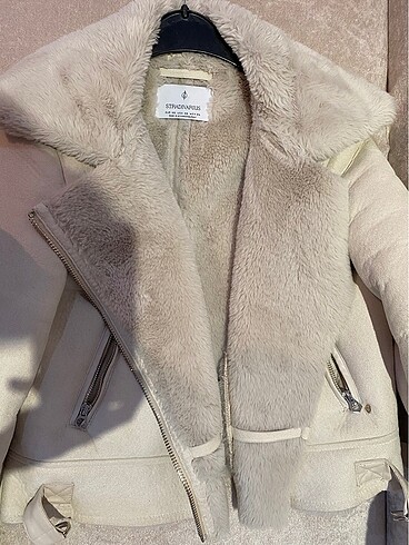 Stradivarius Stradivarius Kürklü Çeket Mont Xs