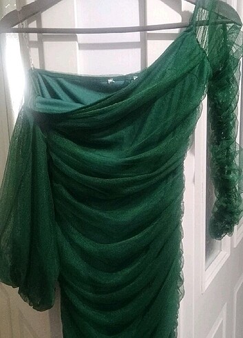 s Beden Yesil elbise