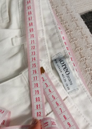 Beyaz Kadın kot   Pantolon - Görsel 5