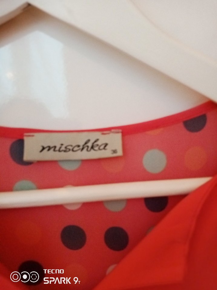 Kolsuz pembe Midi Elbise - Görsel 3