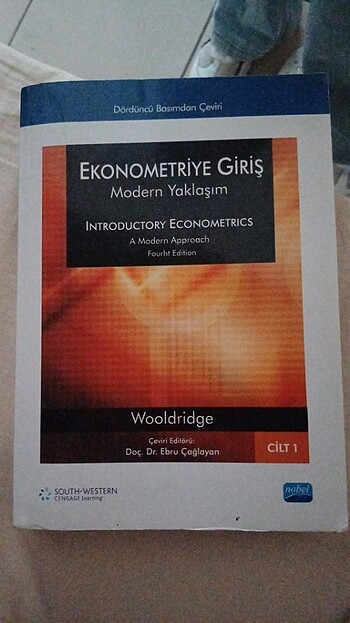 Ekonometriye giriş modern yaklaşım ebru Çağlayan 