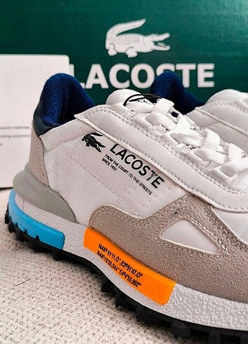 Lacoste LACOSTE ELİTE ACTİVE PREMİUM BEYAZ-BEJ