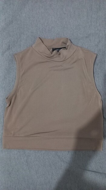xs Beden Halter yaka sıfır kol crop