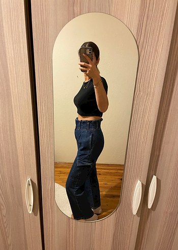 Defacto Mavi Kargo Denim Pantolon