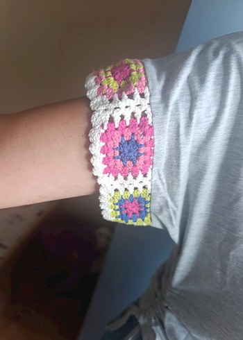 Örgü Motifli Tişört - Görsel 3