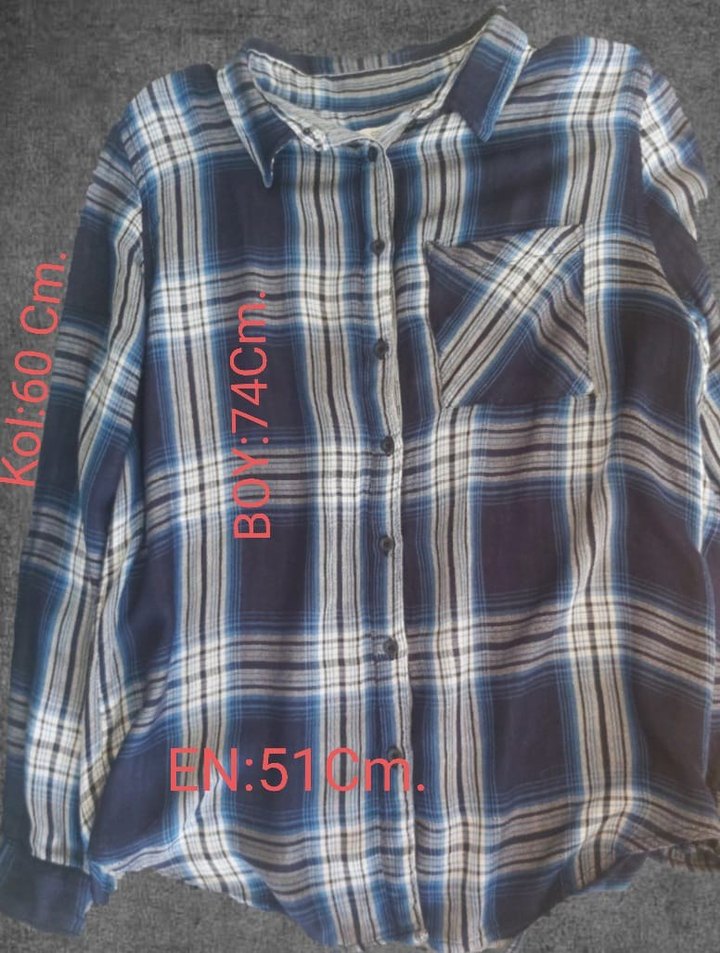 Colin's Ekoseli Mavi Gömlek - Görsel 5