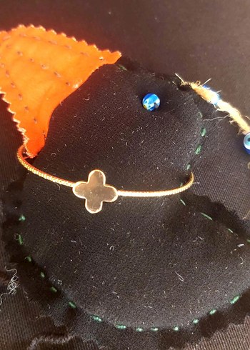 Cam Nazar ve Sarı Metal Bileklik - Görsel 6