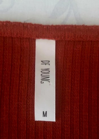 Kiremit Rengi Triko Bluz - Görsel 3