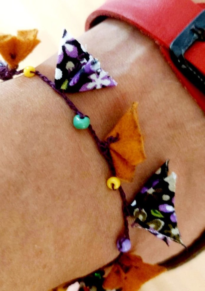 Çiçek Desenli Halhal - Görsel 2