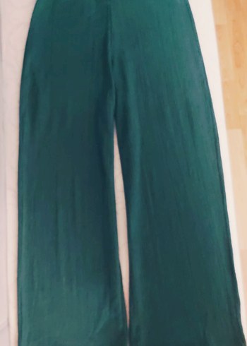 Beli Lastikli Yeşil Pantalon - Görsel 3