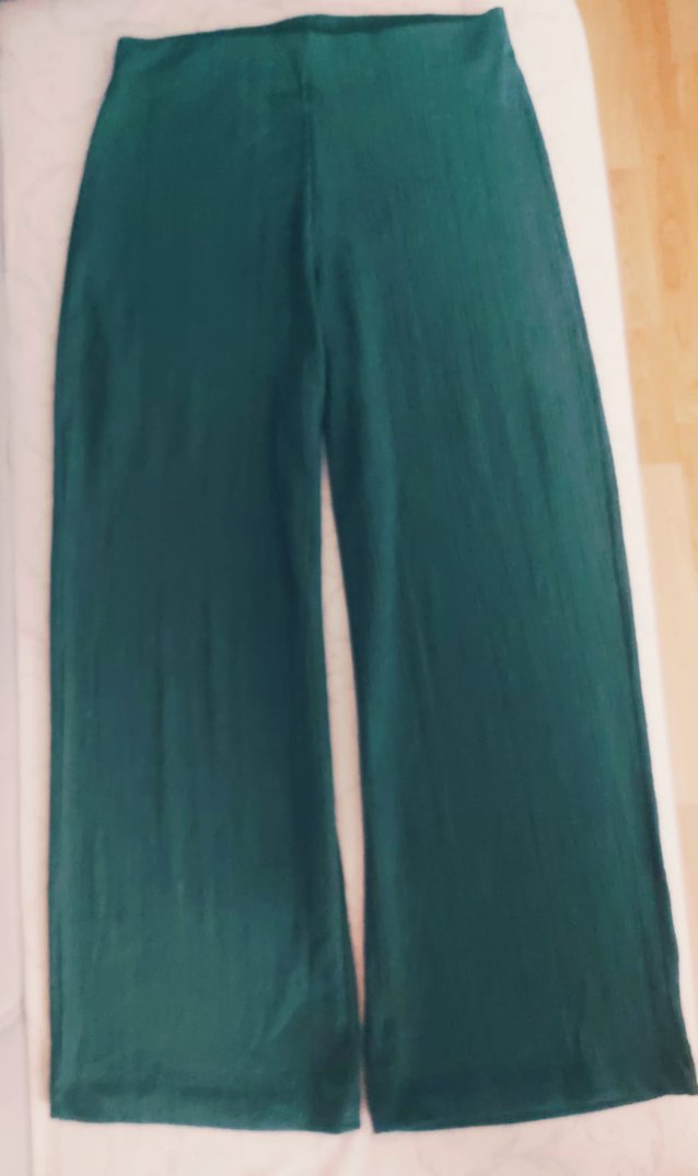 Beli Lastikli Yeşil Pantalon - Görsel 3
