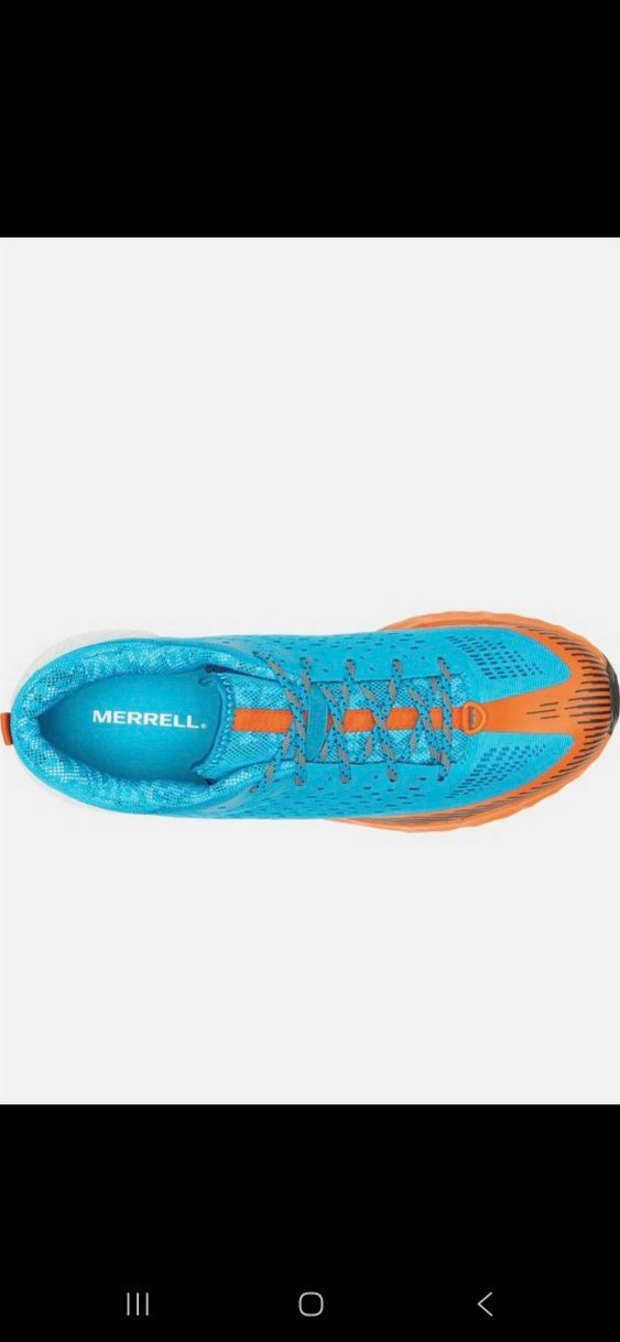 Merrell Turuncu-Turkuaz Bağcıklı Erkek Spor Koşu Ayakkabı - Görsel 3