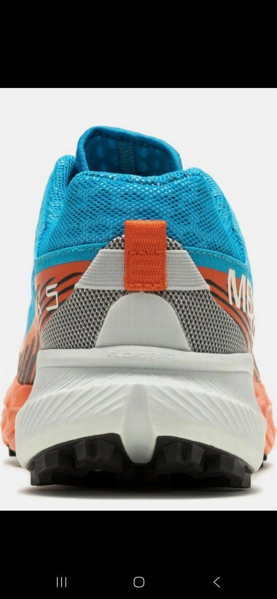 Merrell Turuncu-Turkuaz Bağcıklı Erkek Spor Koşu Ayakkabı - Görsel 4