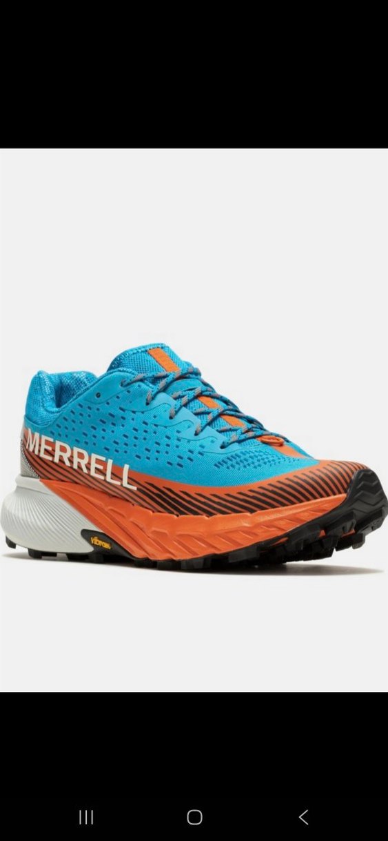 Merrell Turuncu-Turkuaz Bağcıklı Erkek Spor Koşu Ayakkabı - Görsel 2