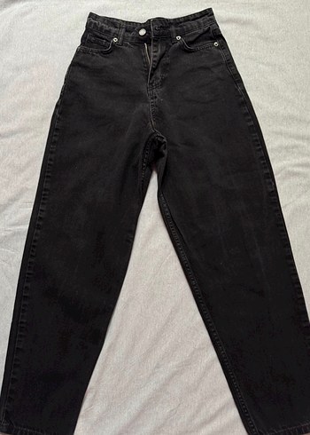 Addax Kadın Siyah baggy Kot Pantolon