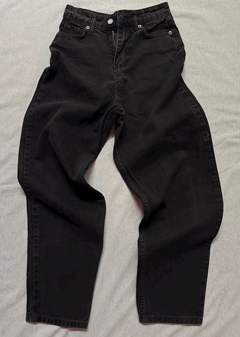 Kadın Siyah baggy Kot Pantolon
