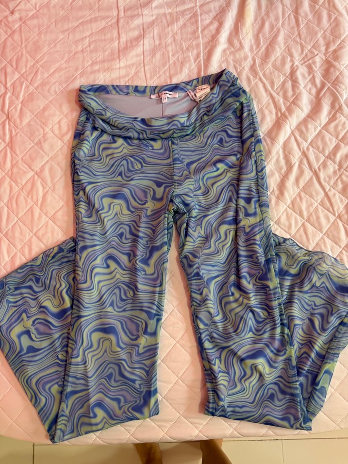 Bohem Tarz Pastel Renkli Uzun Kadın Pantolon - Görsel 2