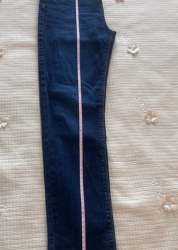 11-12 Yaş Beden Çocuk Lacivert Midi Denim Jean
