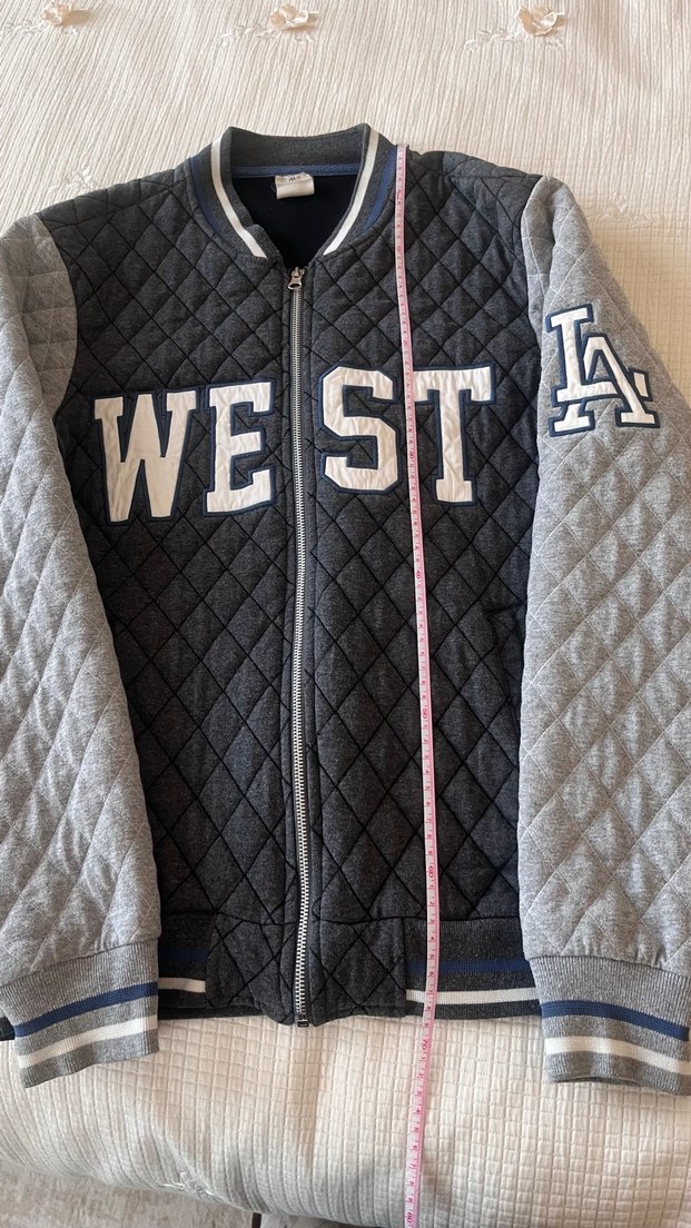 Gri Fermuarlı Erkek Çocuk Kolej Ceket - Görsel 3