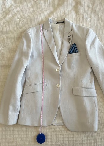 Buz mavisi Erkek Regular Fit Ceket - Görsel 4